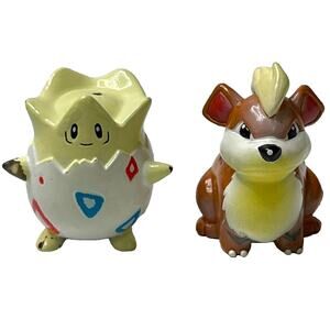 Togepi & Growlithe Mini Figure Doll Pocket Monster Pokemon CGTSJ Nintendo Toys